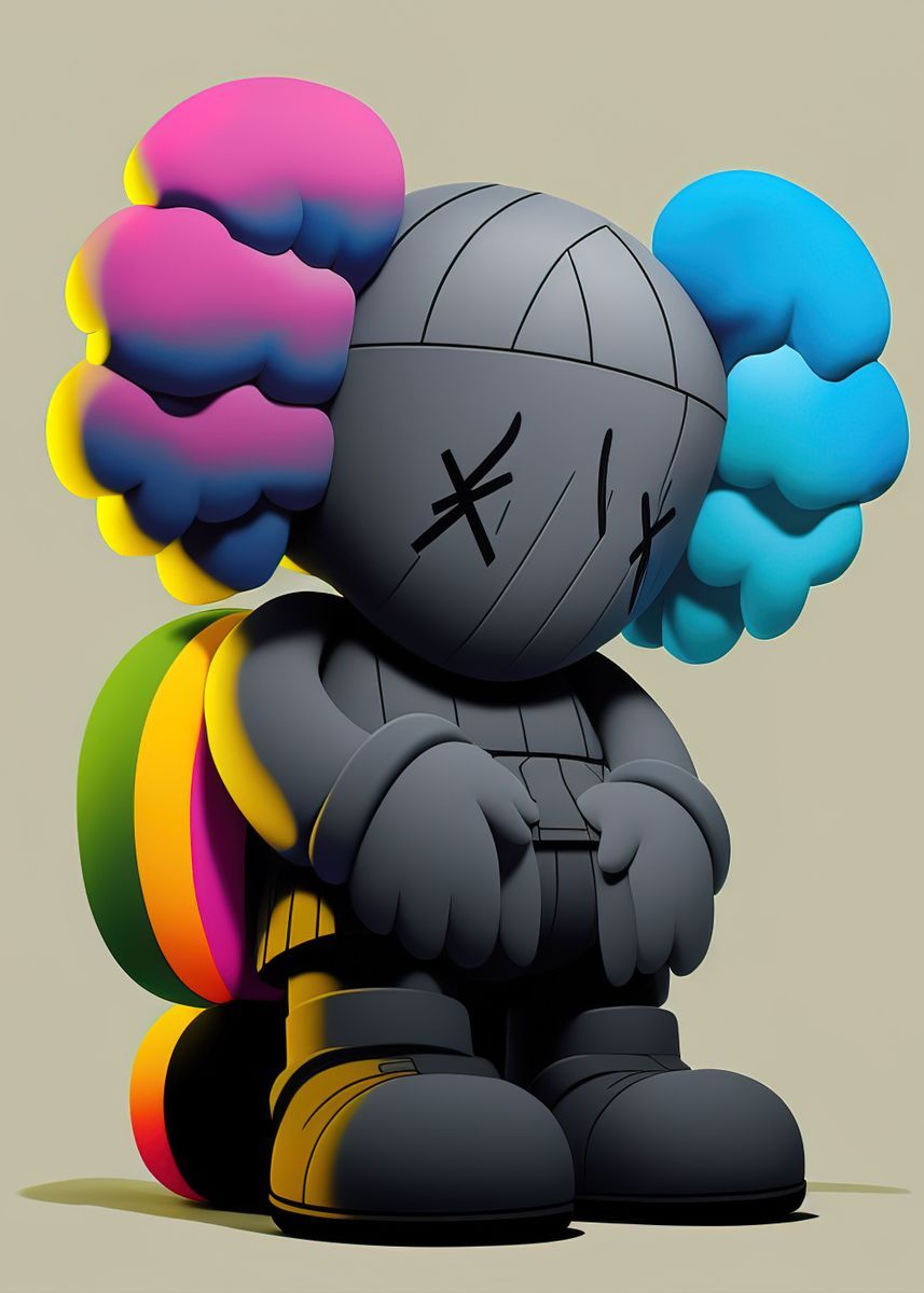 Kaws-inspired glass