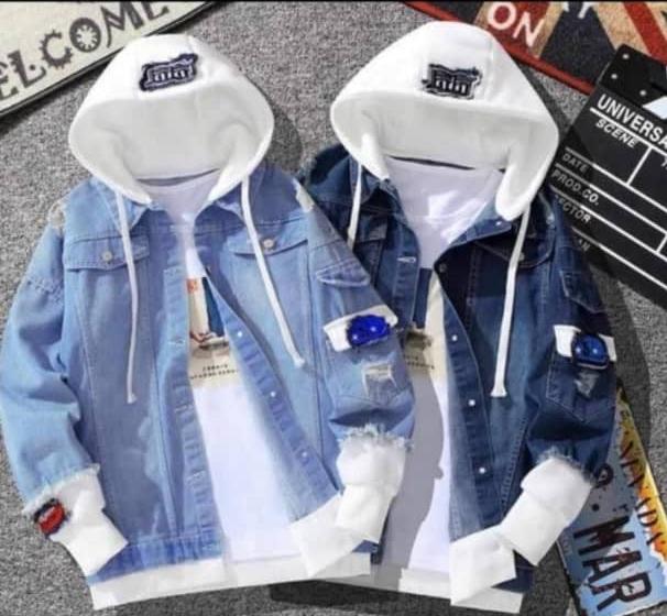 hip-hop streetwear hooded denim jackets